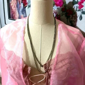 Guess double strand silver  toned chain